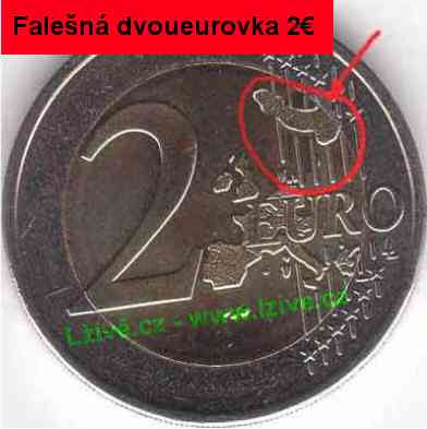 2 euro levá - neboli falešná